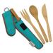 To-Go Ware Bamboo Utensil Set AGAVE TEAL